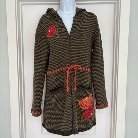 CAbi Wool Blend Sweater Jacket Long Size M - Picture 2 of 7